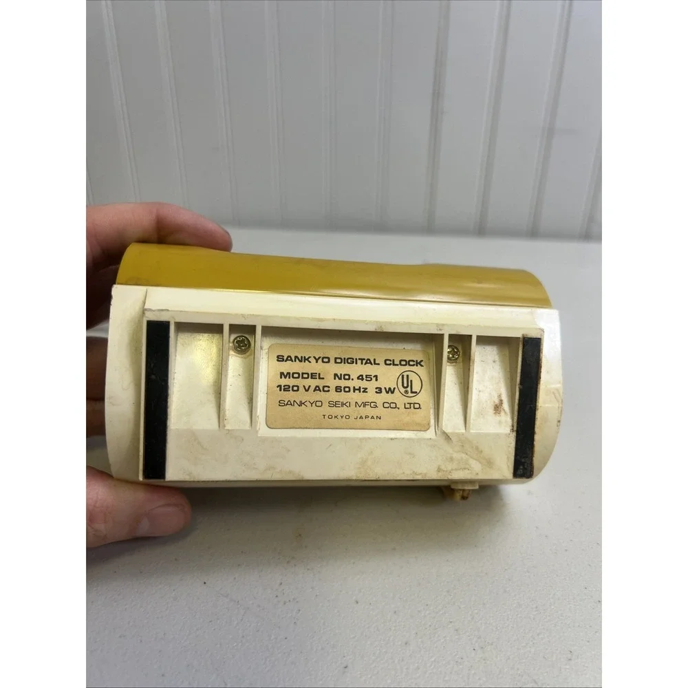 Rare SANKYO 451 Flip Clock Retro Vintage 50Hz  Collector For Parts Or Repair